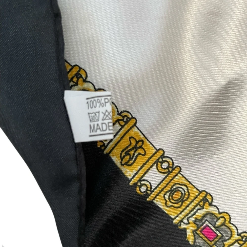 Elegant Black and Gold Scarf